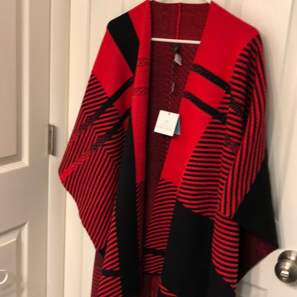 Ming Wang Open Front Shawl - Picture 2 of 15